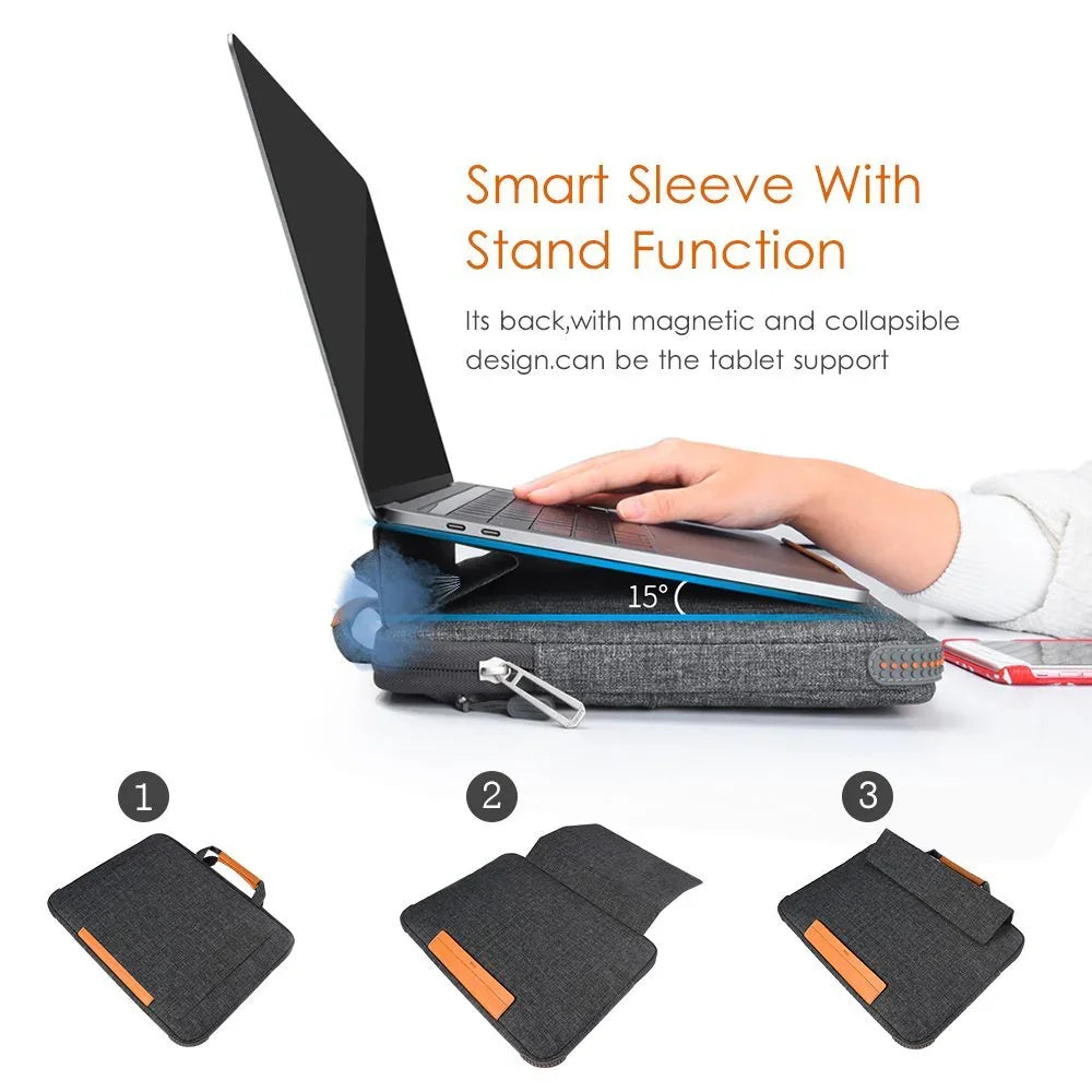 Wiwu Smart Stand Sleeve Hand Bag For Macbook 13 Wiwu Smart Stand Sleeve Hand Bag For Macbook 13
